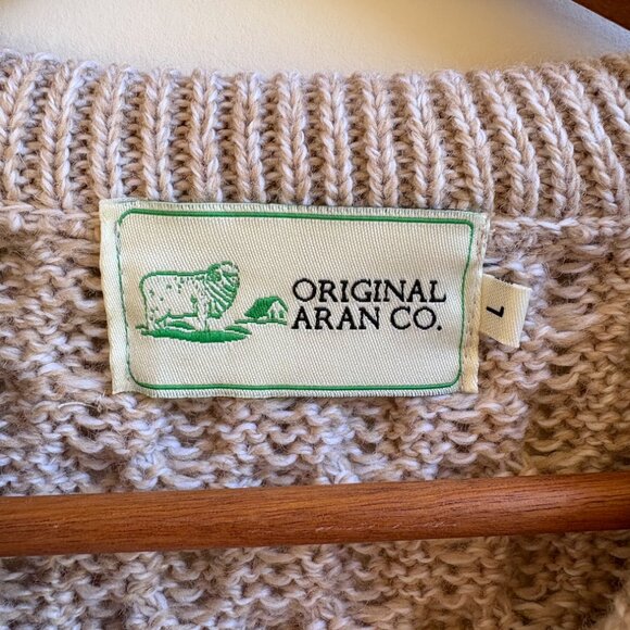 Women's Cable Knit Sweater - Cream - Picture 3 of 3